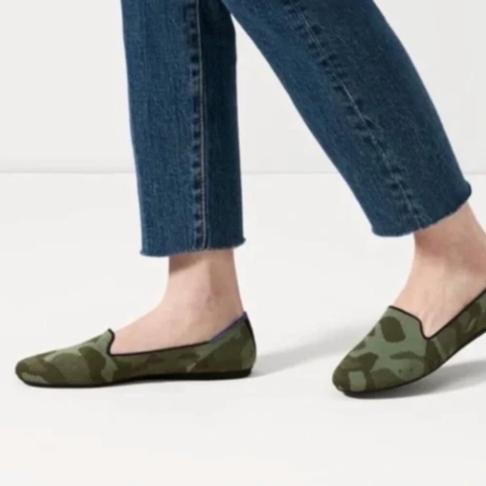 Rothy's The Loafer in Green Camo size 7.5